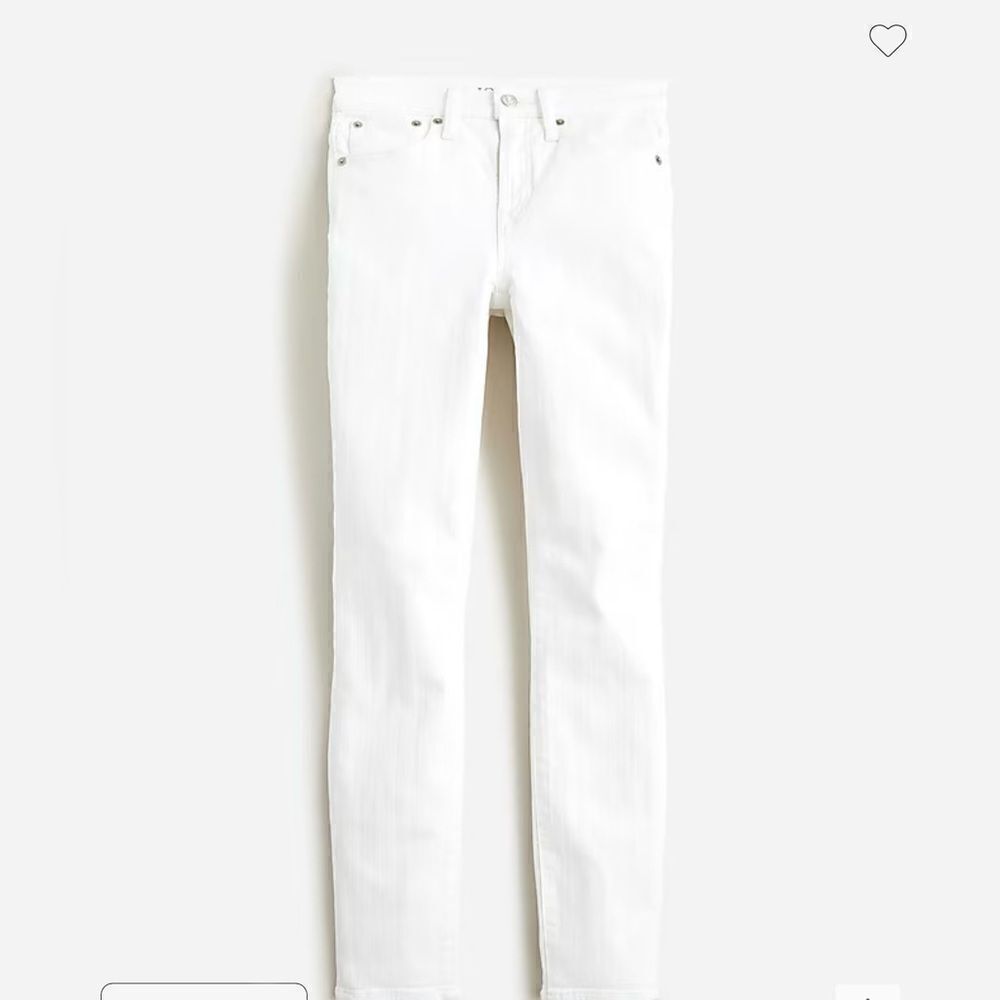 J.Crew 9" toothpick jean in white wash - Picture 5 of 6